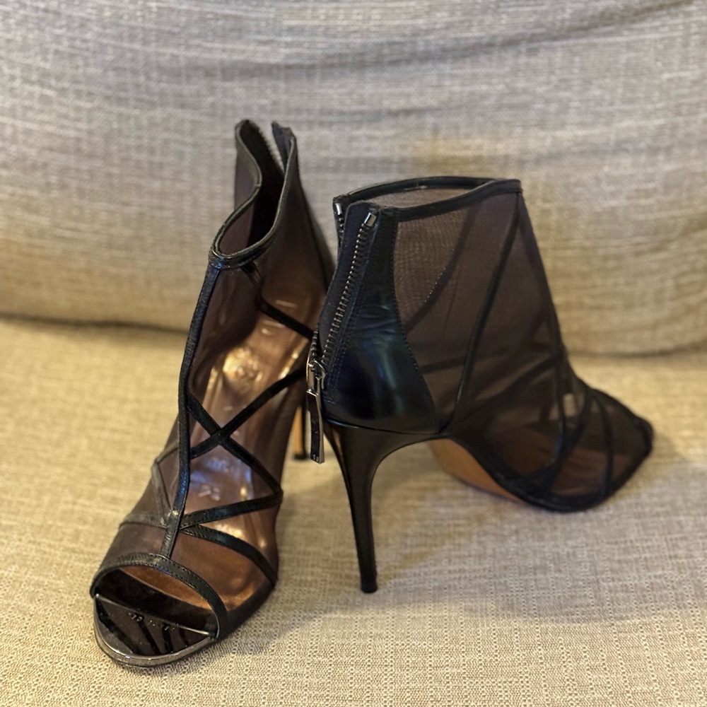Ted Baker Black Mesh Stiletto Heels